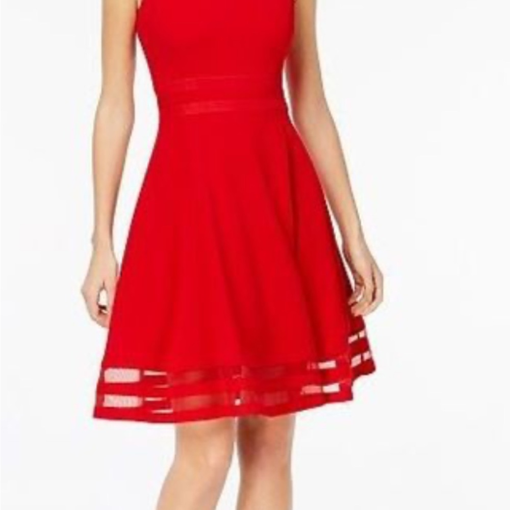 Calvin Klein Red Formal Dress